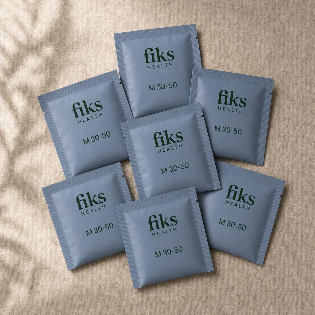 Steel blue Fiks sachet for Male 30–50