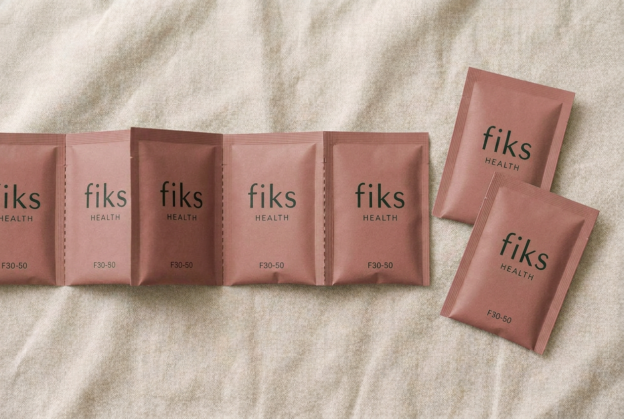 Dusky pink Fiks sachet strip for Female 30–50
