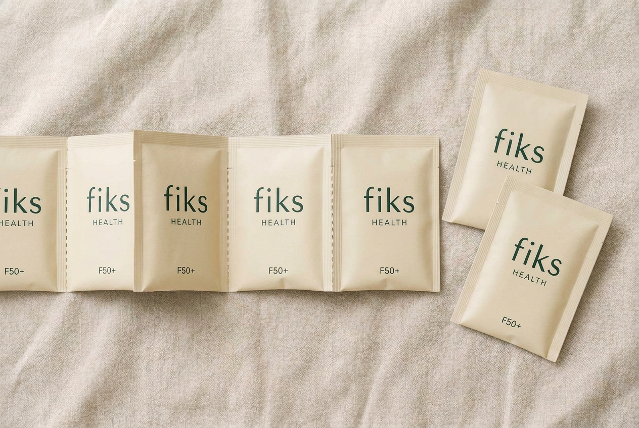 Warm cream Fiks sachet strip for Female 50+