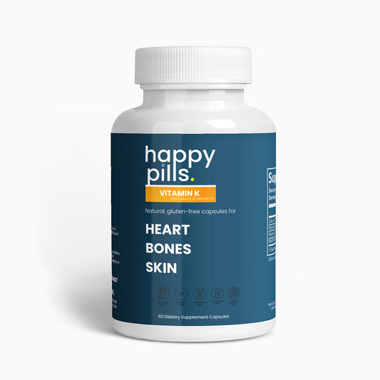 Vitamin K2 (Heart, Bone & Skin Health) - Happy Pills