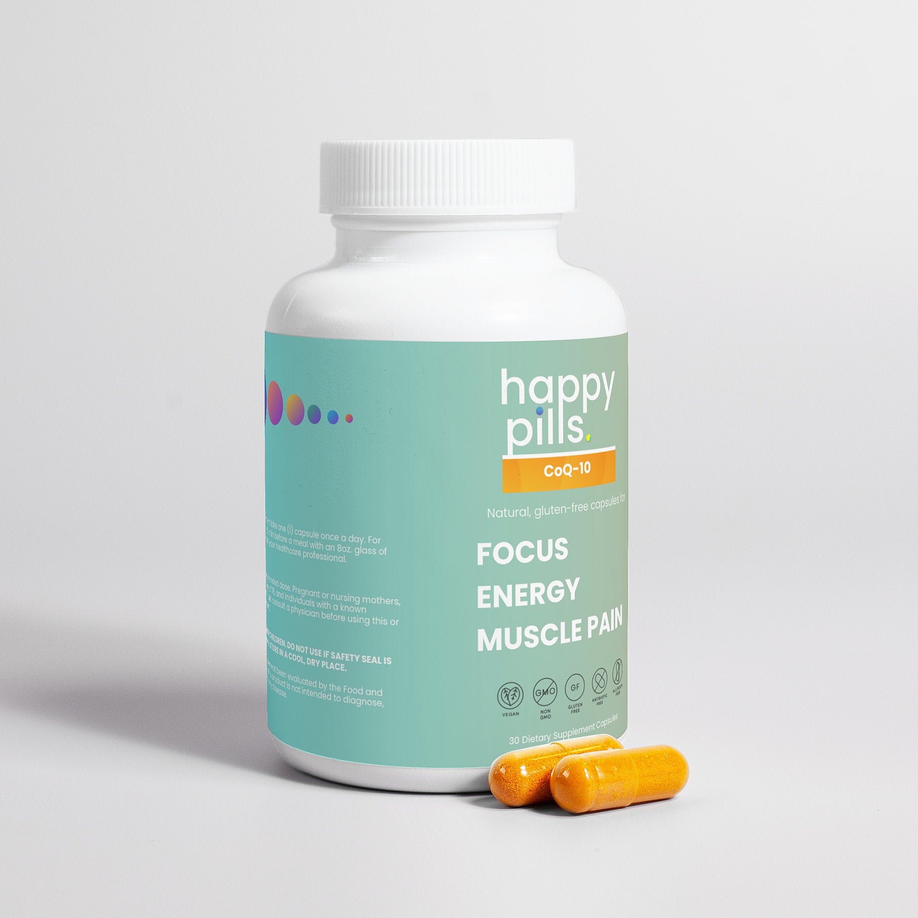 CoQ10 (Focus, Energy, Muscle Pain) - Happy Pills