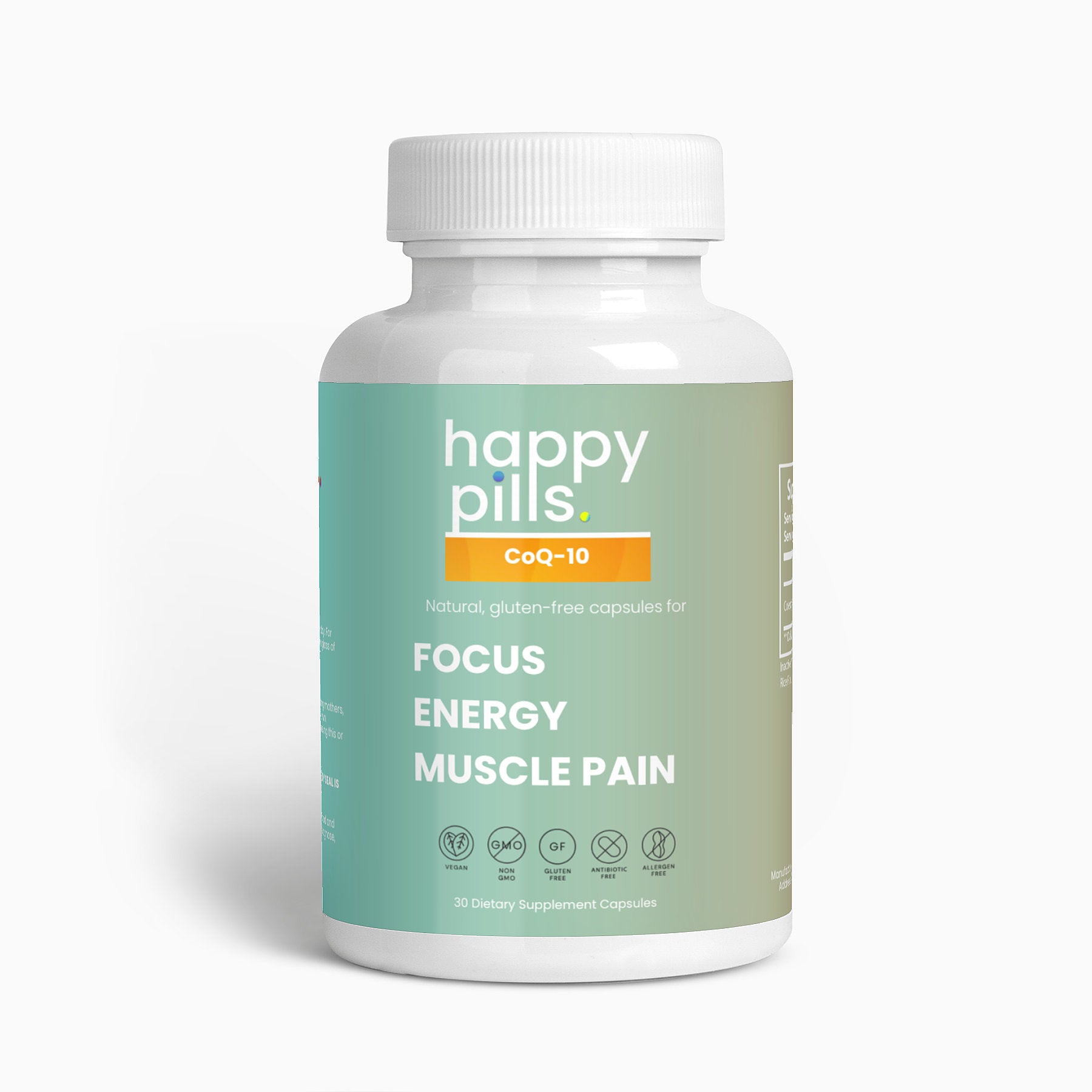 CoQ10 (Focus, Energy, Muscle Pain) - Happy Pills