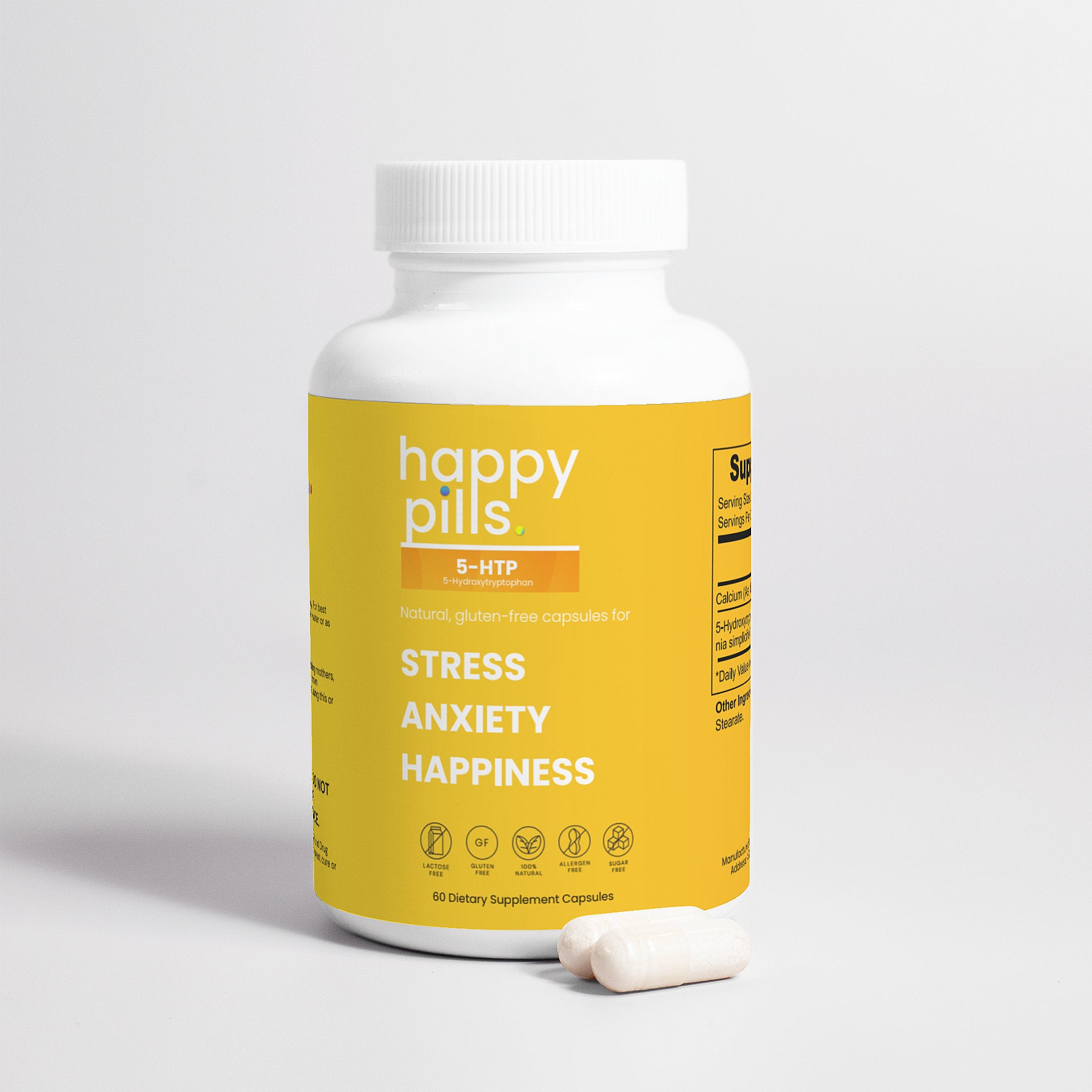 5-HTP (Stress, Anxiety, Happiness) - Happy Pills