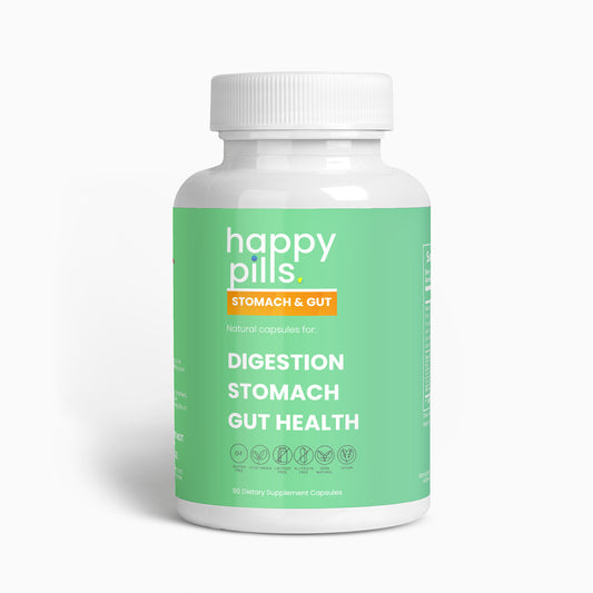 Digestion & Stomach Health Natural Blend (Capsules) - Happy Pills