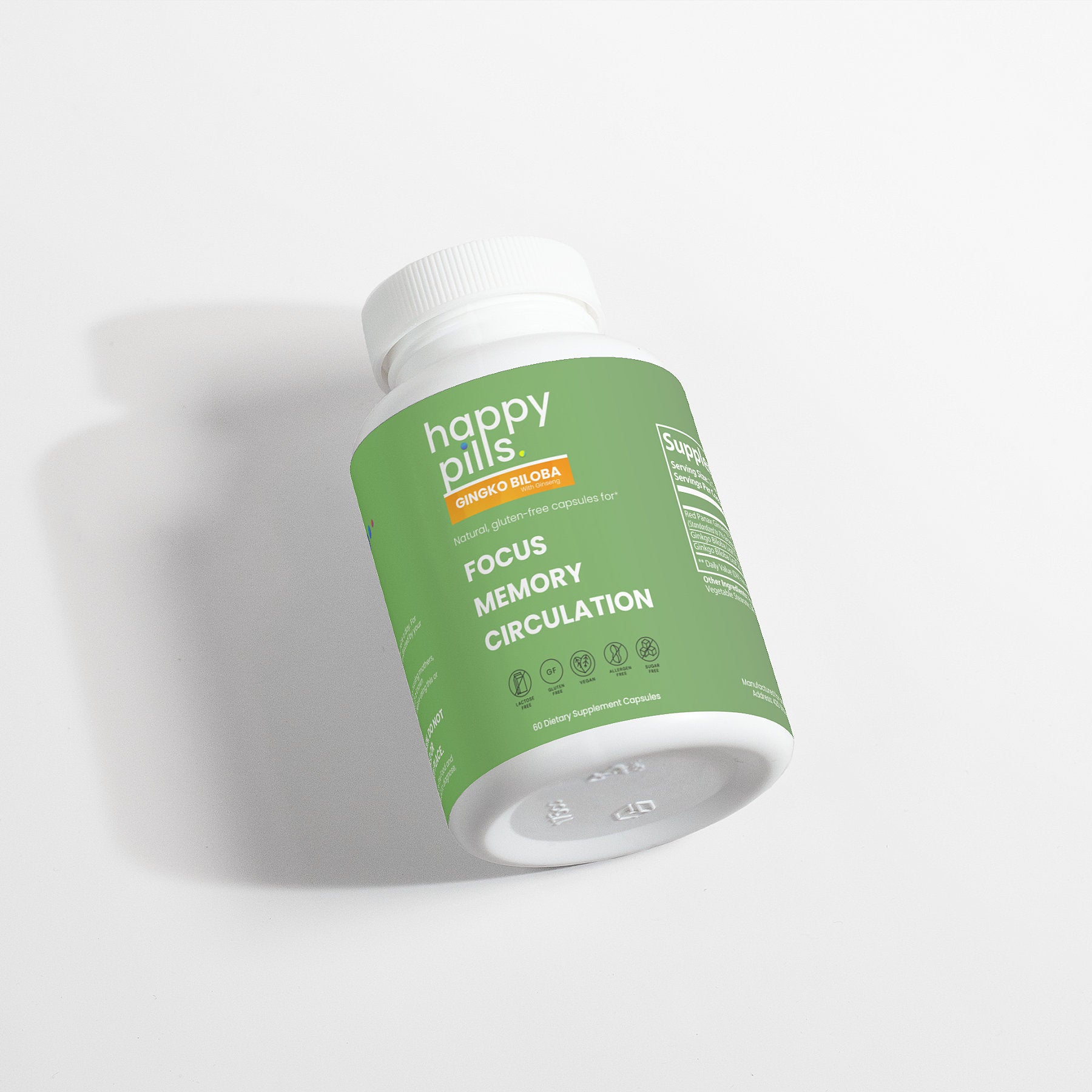 Ginkgo Biloba (Focus, Memory, Circulation) - Happy Pills