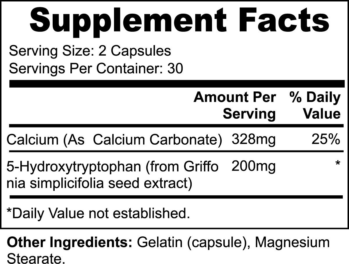 5-HTP (Stress, Anxiety, Happiness) - Happy Pills